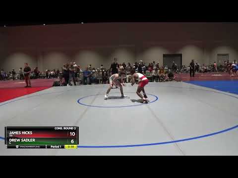106 Lbs Cons. Round 2 - James Hicks, TN Vs Drew Sadler, IL Cd4c