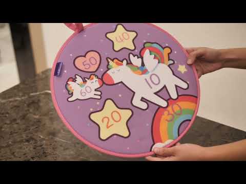 Gambar Mieredu Set Dartboard Game Magic Unicorn Me513