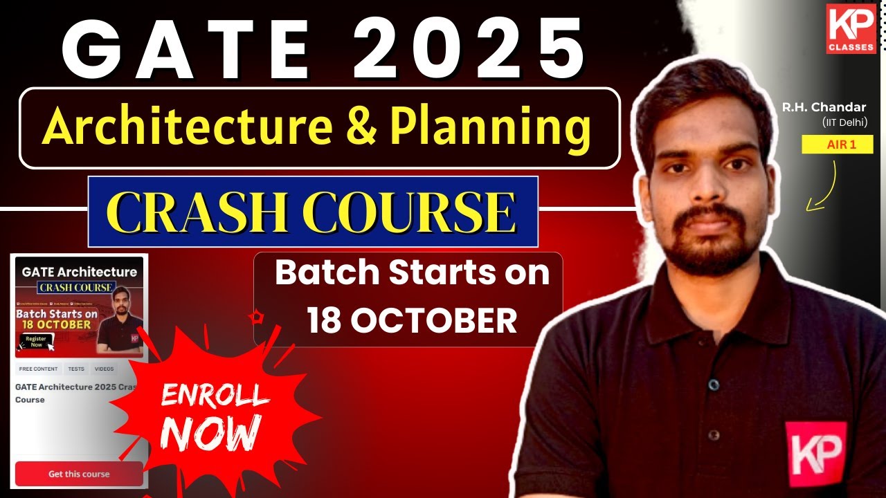 GATE Architecture 2025 Crash Course | KP Classes