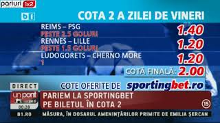 Biletul în cota 2 Sportingbet: Pariuri1x2 investește în selecții din Franța și Bulgaria!
