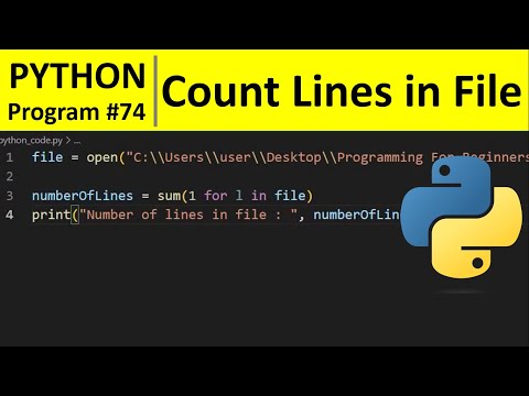 Python Program To Get Line Count Of A File Python Examples