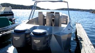 preview picture of video 'STEALTHCAT M10 with G-Force Boat Deck Suspension. Made By Aase Group A/S Norway'