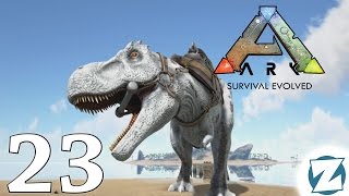 ARK Survival Evolved Gameplay - Taming an Albino T-Rex - Let&#39;s Play Ep23
