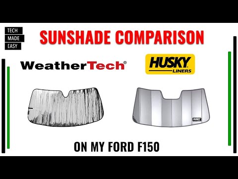 WeatherTech vs Husky Liners SUNSHADE Comparison on my Ford F150