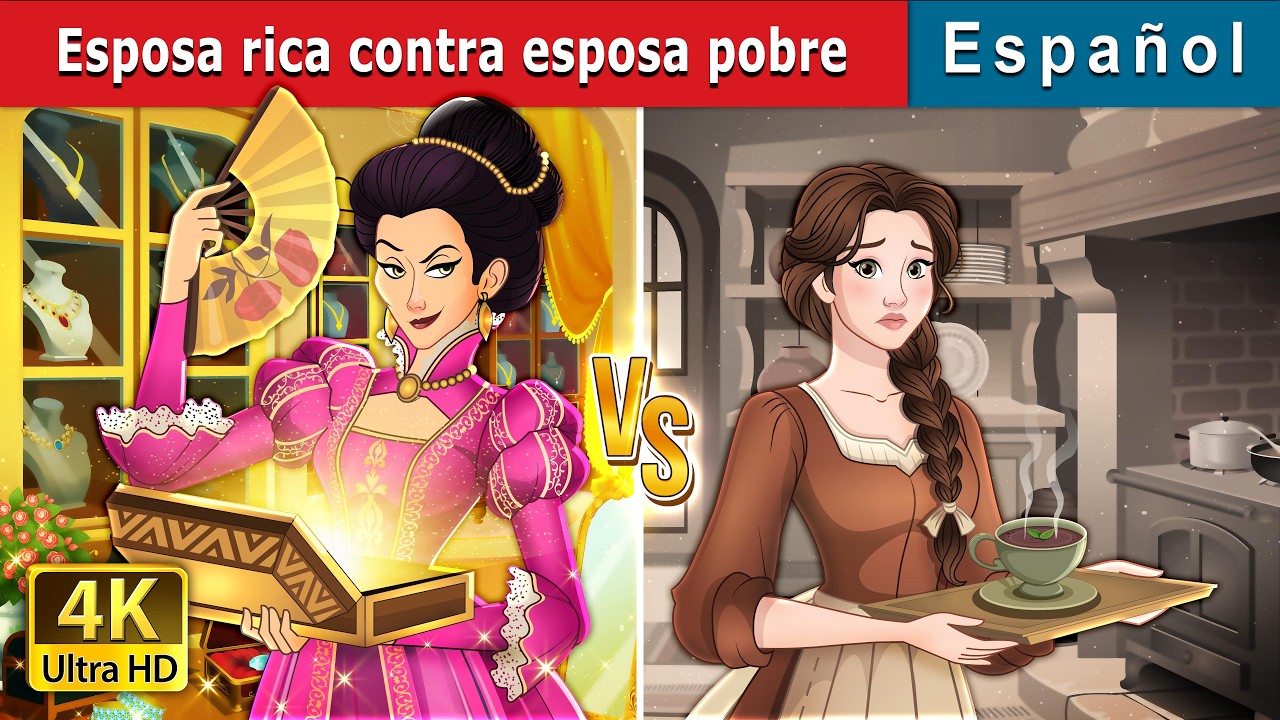 Esposa rica contra esposa pobre | Rich Wife vs Poor Wife in Spanish | @SpanishFairyTales