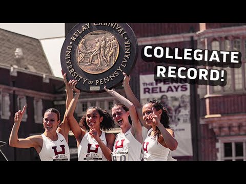 Harvard Races To Women's Collegiate DMR Record At Penn Relays 2024
