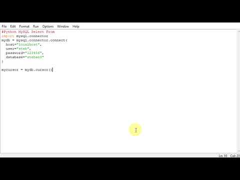Python Mysql Select From