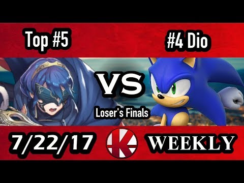 Top 5 (Toon Link/Lucina/Fox) vs. Dio (Sonic) - Loser's Finals