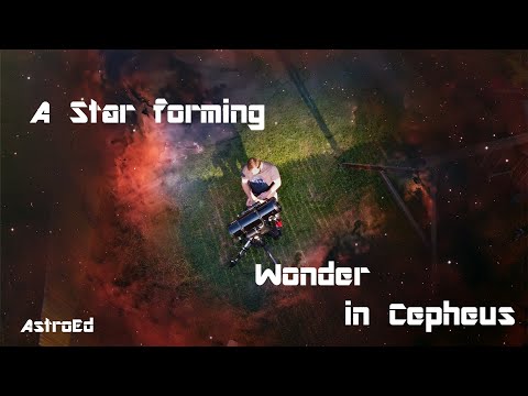 Discovering the Nameless Nebula: NGC 7822's Cosmic Beauty in Cepheus!