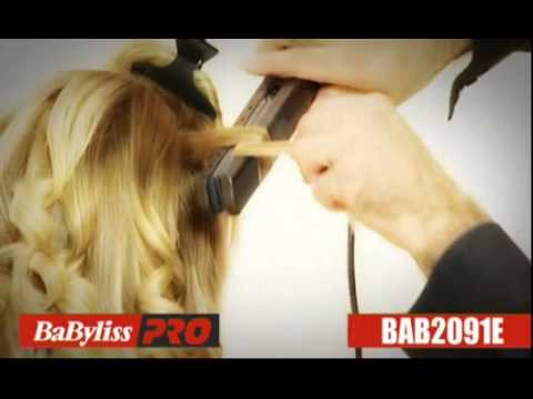 Plaukų tiesintuvas BaByliss PRO The Tiesinimo žnyplės 2091EPE su 5.0 EP technologija, 28 mm video