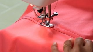 How to Sew a Flat Felled Seam | Sewing Machine