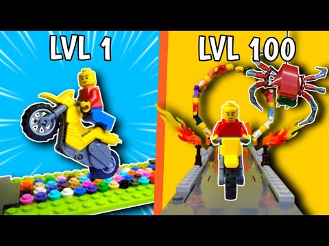 Lego bike stunts Level 1 to Level 100