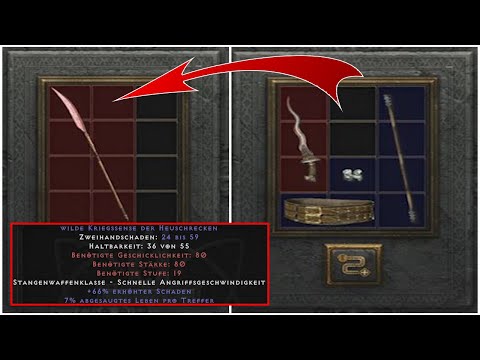 Wilde Stangenwaffe Rezept für den Horadrimwürfel DEUTSCH - Diablo 2 Resurrected