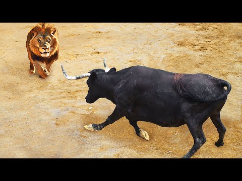 Die Afrikanischen Büffel sind eine sehr schwierige Beute ...