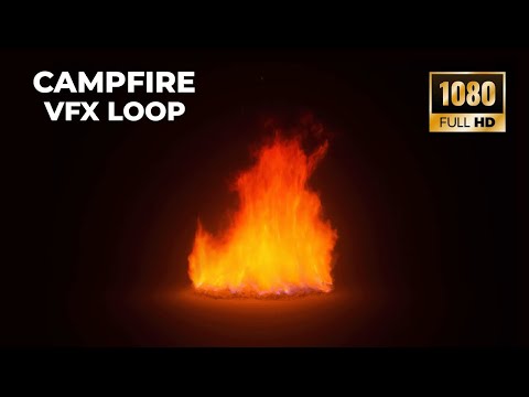 Fire Flame Loop – Campfire  Stove Heat VFX Overlay