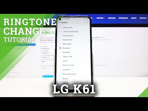 How to Change Ringtone in LG K61 - Set Up Incoming Call Sound
