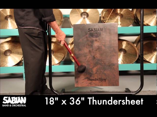 Video Teaser für SABIAN 18" x 26" Thundersheet