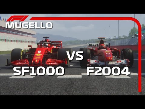 F1 2020 Ferrari vs 2004 Ferrari - MUGELLO