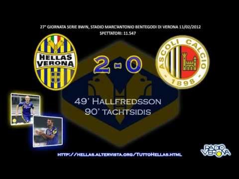 Hellas Verona-Ascoli 2-0 [FORMAZIONI E RETI DI ROBERTO PULIERO-RADIOVERONA]