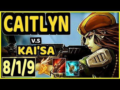 LUGER (CAITLYN) vs KAI'SA - 8/1/9 KDA BOTTOM ADC CHALLENGER GAMEPLAY - EUW