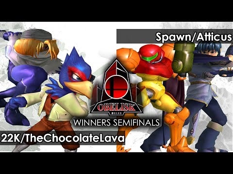Melee: 22K/TheChocolateLava V Spawn/Atticus - Obelisk 60 Tournament SSBM