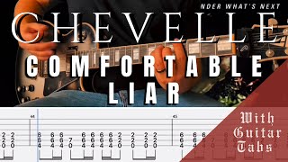 Chevelle- Comfortable Liar Cover (Guitar Tabs On Screen)
