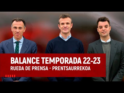 Imagen de portada del video Athletic Cluben balantze orokorra I 2022/23 denboraldia I Jon Uriarte, Jon Berasategi & Mikel Gonzalez