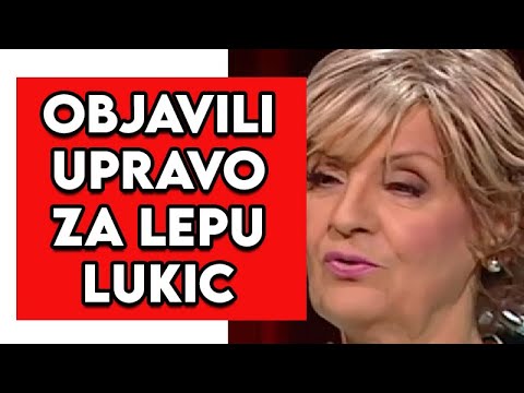 STIGLA VEST O LEPOJ LUKIC - Saznalo se upravo