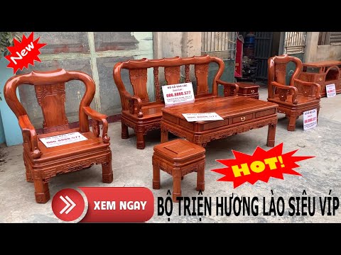 Bộ Bàn Ghế Minh Quốc Triện Cột 10 Gỗ Hương Đỏ Lào VÍP. A Vinh - Hà Nội
