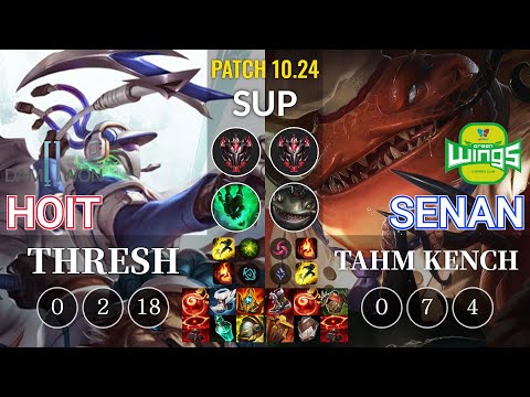 DWG Hoit Thresh vs JAG Senan Tahm Kench Sup - KR Patch 10.24