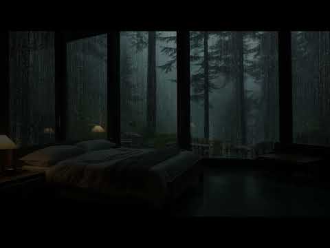 Rain Sounds Covers the Narrow Room Ambience - Lying in Attic and Listening to Rain Falling on Window