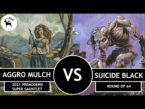 Premodern 2021 Super Gauntlet Aggro Mulch vs Suicide Black