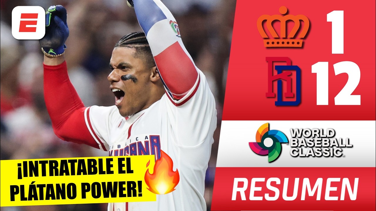 REPÚBLICA DOMINICANA NOQUEA a PAÍSES BAJOS con JONRÓN de JUAN SOTO | Clásico Mundial de Béisbol