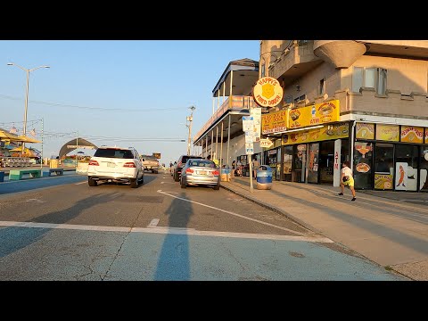 Salisbury Beach MA to Hampton Beach NH sunset summer bike ride