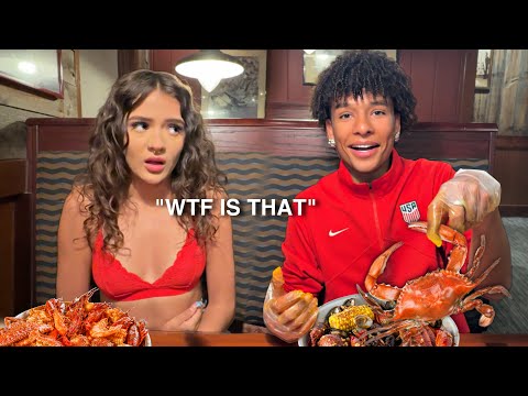 TRYING RED LOBSTERS NEW MENU! *she hates seafood*