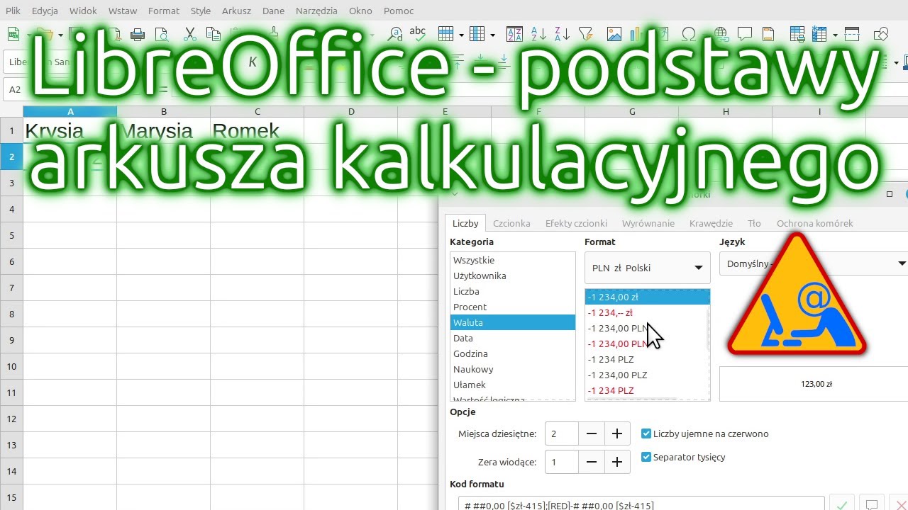 LibreOffice - Spreadsheet Basics