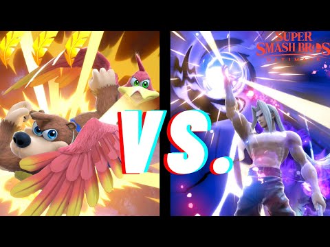 Sephiroth's Gigaflare vs. Banjo's Wonderwing!! *New* Smash Character Highlights