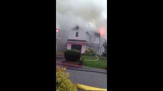 preview picture of video 'House Fire West Bradford Downingtown PA June 13, 2013'