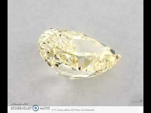 AG - 1828 N FANCY YELLOW , SI2 , 0.71CT