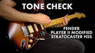 Video thumbnail for TONE CHECK: Fender Player II Modified Stratocaster HSS Demo by Cream City Music