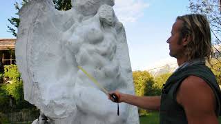 Angel - White Marble Sculpture
