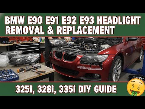 BMW E90 E91 E92 E93 Headlight Removal & Replacement (325i, 328i, 335i DIY Guide)
