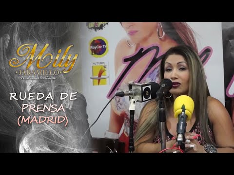 @Milyjaramillo1 - Rueda de prensa en Madrid España  #YaNoSoyTuReina