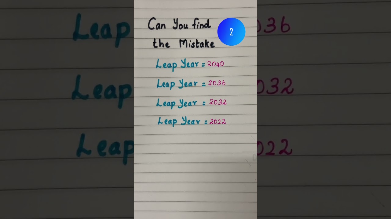 #16 🤔 Can you find the Mistake ? #shorts