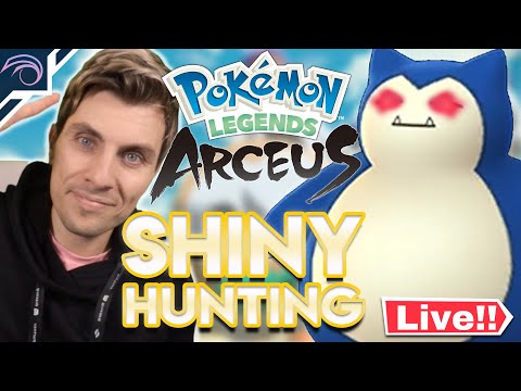 LIVE! SHINY SNORLAX HUNTING! Pokemon Legends Arceus Mass Outbreak Shiny Hunting