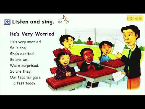 HE' VERY WORRIED.(Let's go 4 unit 5) #kidssong