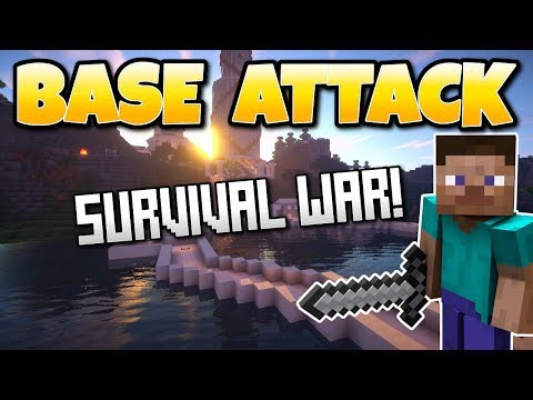 Stealth - Minecraft Base Attackers Survival Battle! PS4 Multiplayer Gameplay