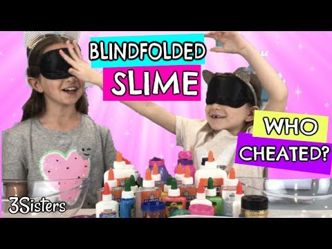 BLINDFOLDED SLIME CHALLENGE - DID THEY CHEAT?