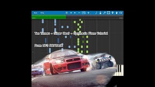 Ten Tonnes - Silver Heat (NFS Payback Sountrack) - Synthesia Piano Tutorial