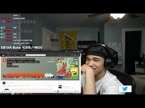 PLAQUEBOYMAX REACTS TO MR. KRABS X SQUIDWARD X PATRICK X SPONGEBOB - DYNASTY